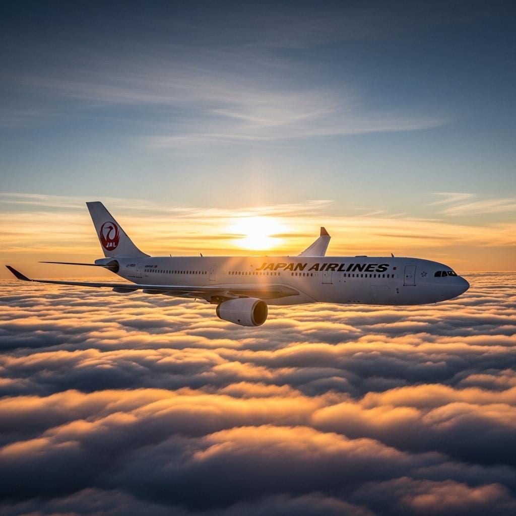 雲海の上を飛ぶ