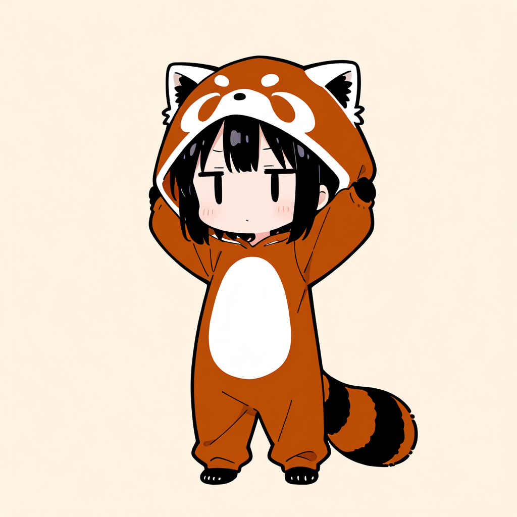 着ぐるみ着せ替え（レッサーパンダ）