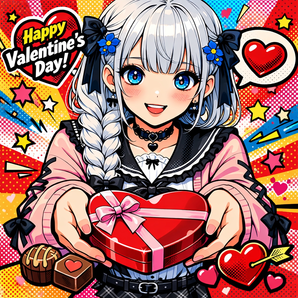 ポップ風バレンタイン
