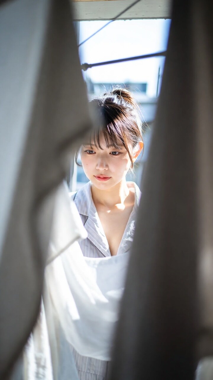 隣人女性と一瞬だけ目が合った朝