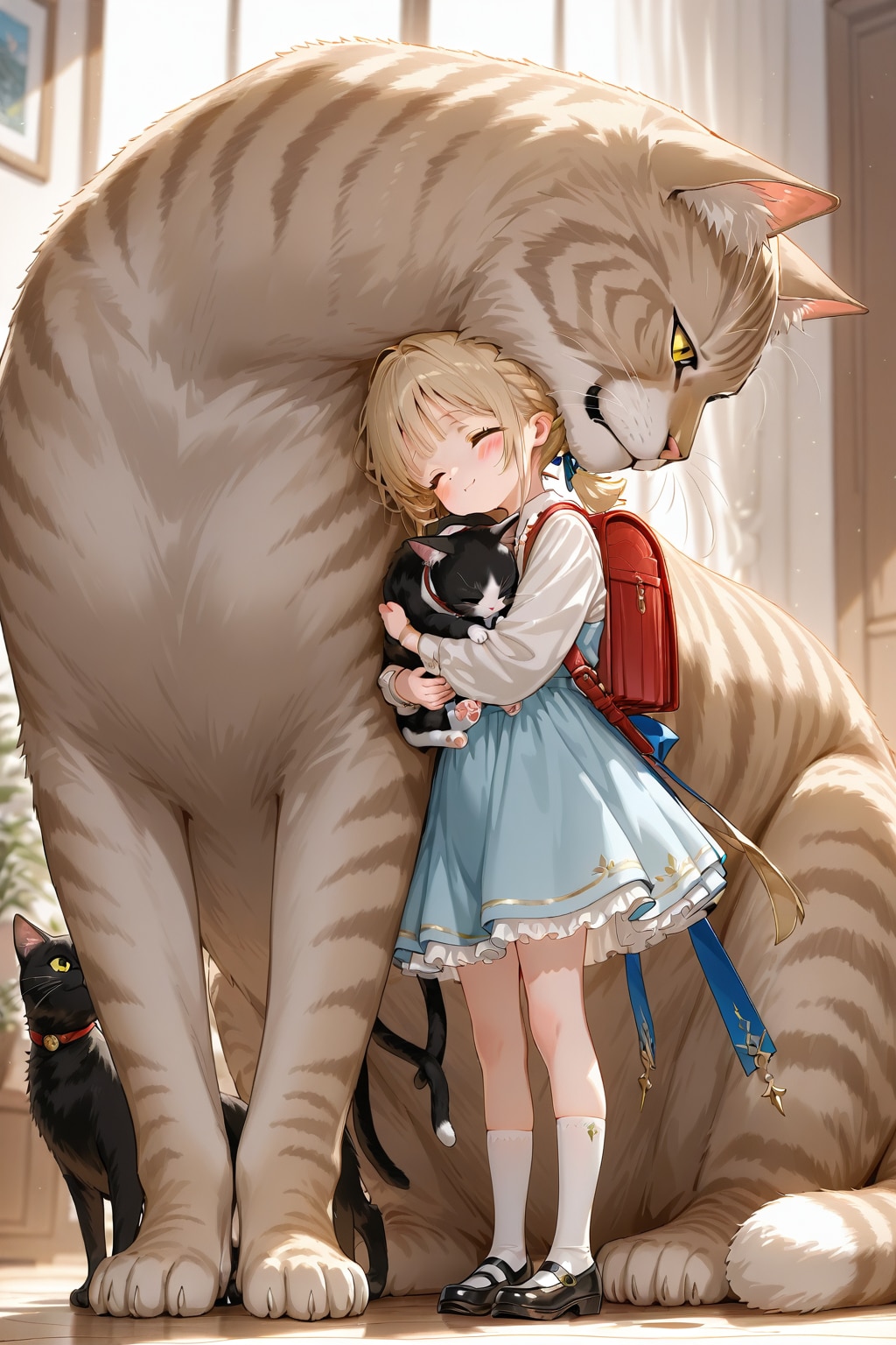 今日ね、今日ね、先生にほめられたんだ！ | の人気AIイラスト・グラビア