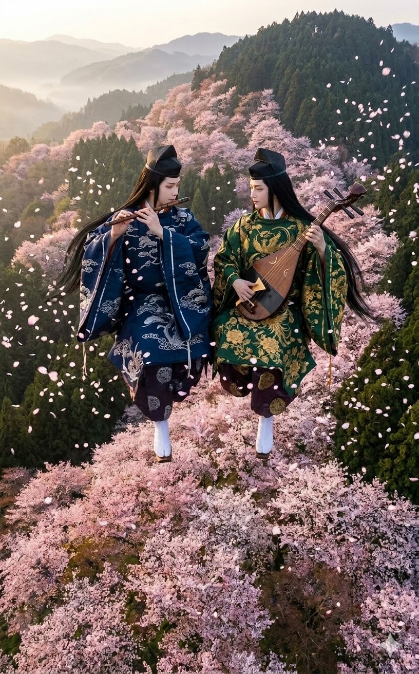 笛と琵琶 | の人気AIイラスト・グラビア