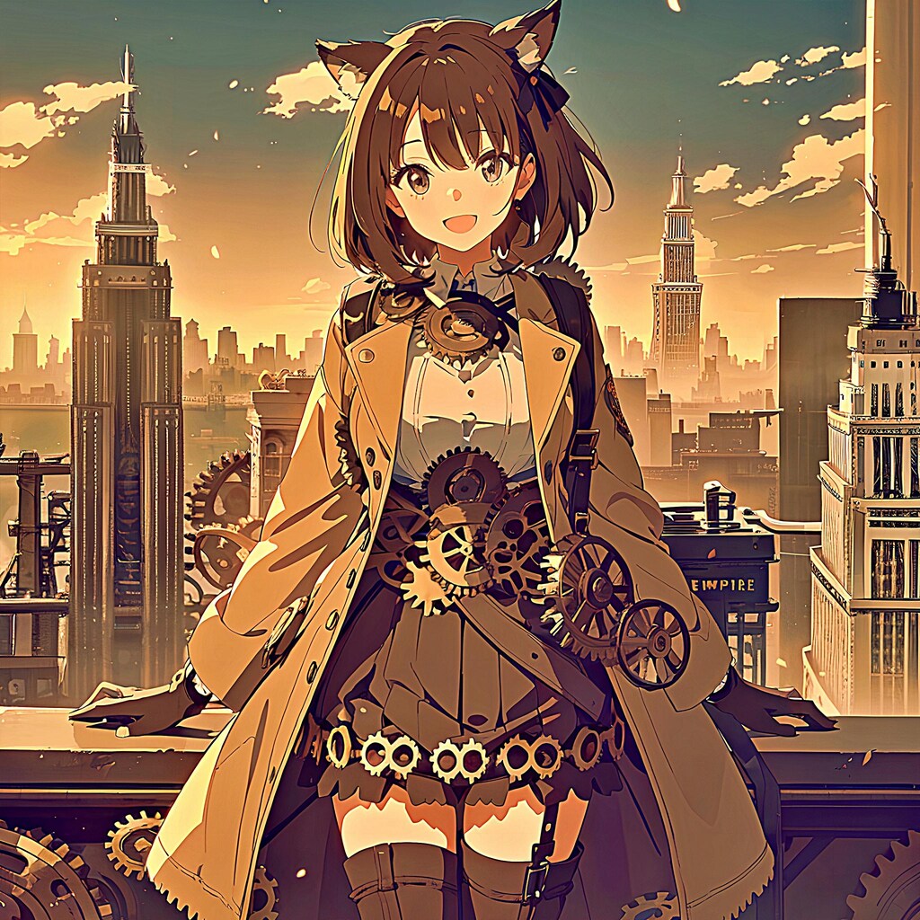 アメリカ旅行～CHICHI-PUI TRAVEL～【Steampunk×ケモミミ】
