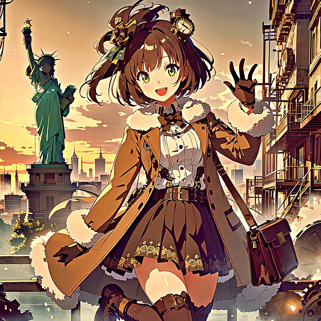 アメリカ旅行～CHICHI-PUI TRAVEL～【Steampunk×ケモミミ】
