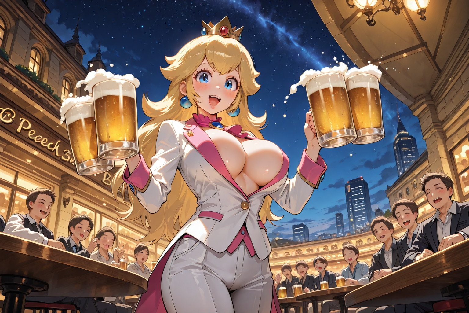 ビアガーデンOPEN!! | の人気AIイラスト・グラビア