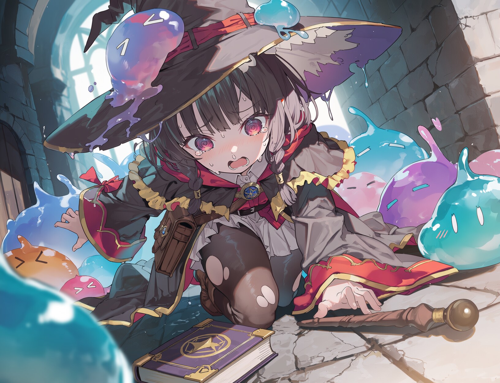 スライムの集団 | の人気AIイラスト・グラビア