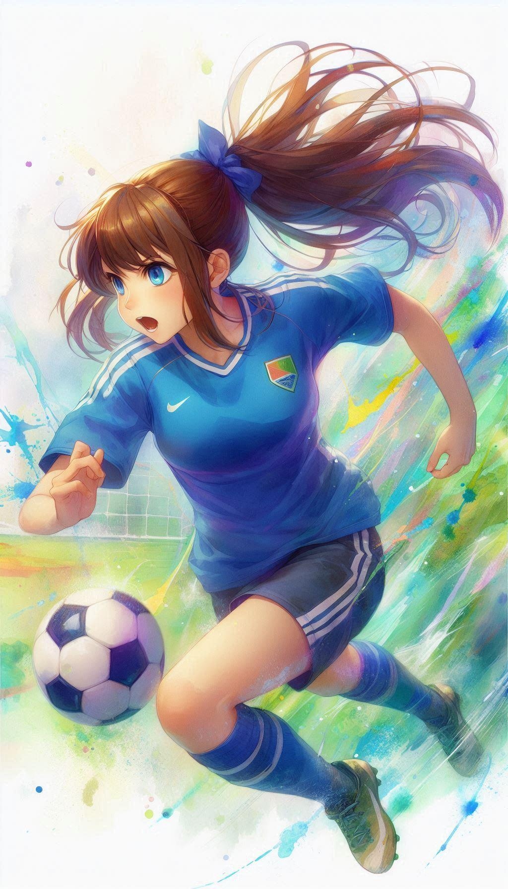 サッカー少女