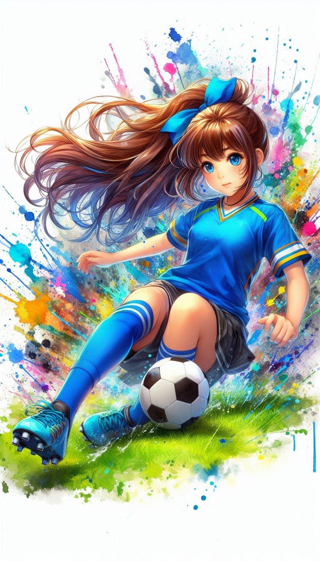 サッカー少女