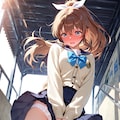 ポニーテールちゃん風でブワァ〜🩷 2枚目