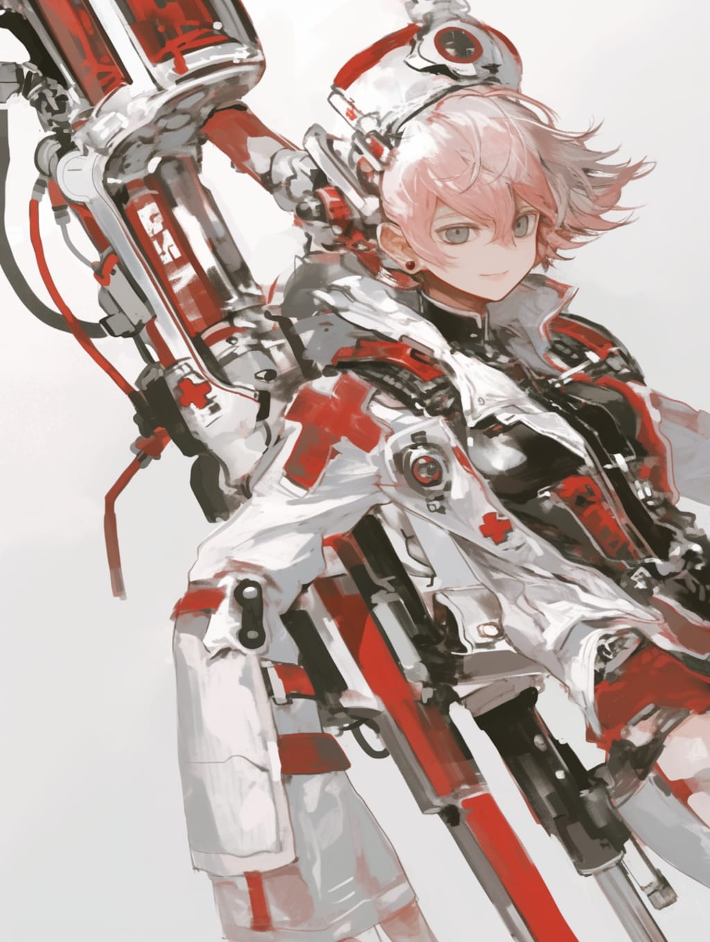 cyber nurse sci-fi mode