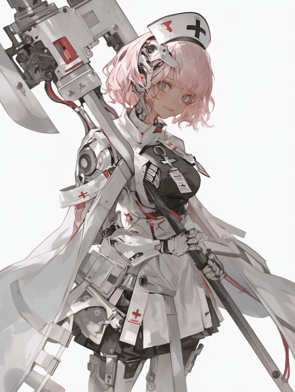 cyber nurse sci-fi mode