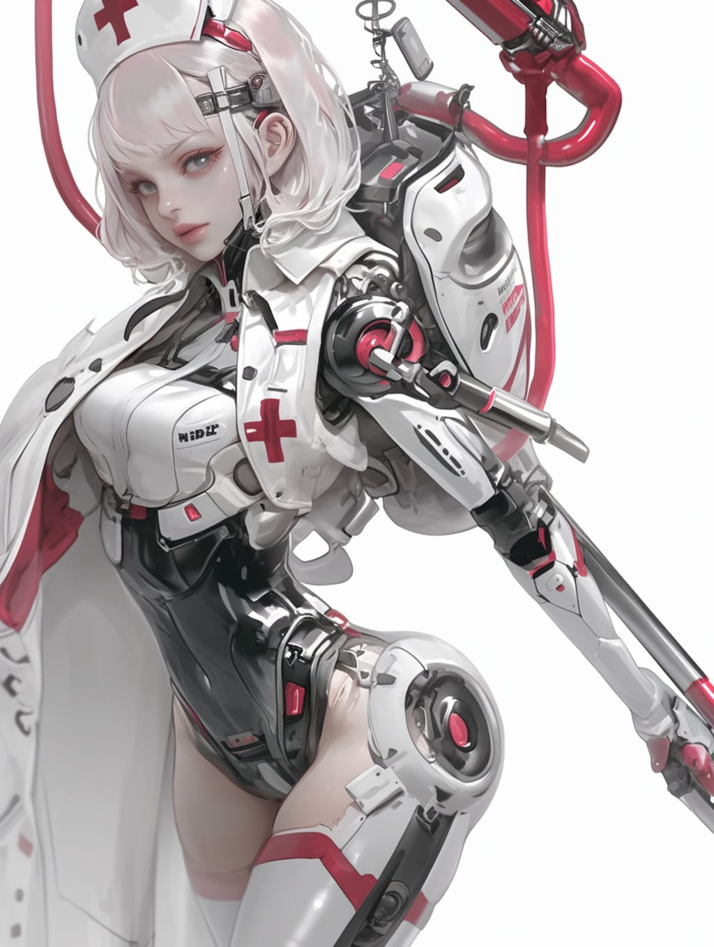 cyber nurse sci-fi mode