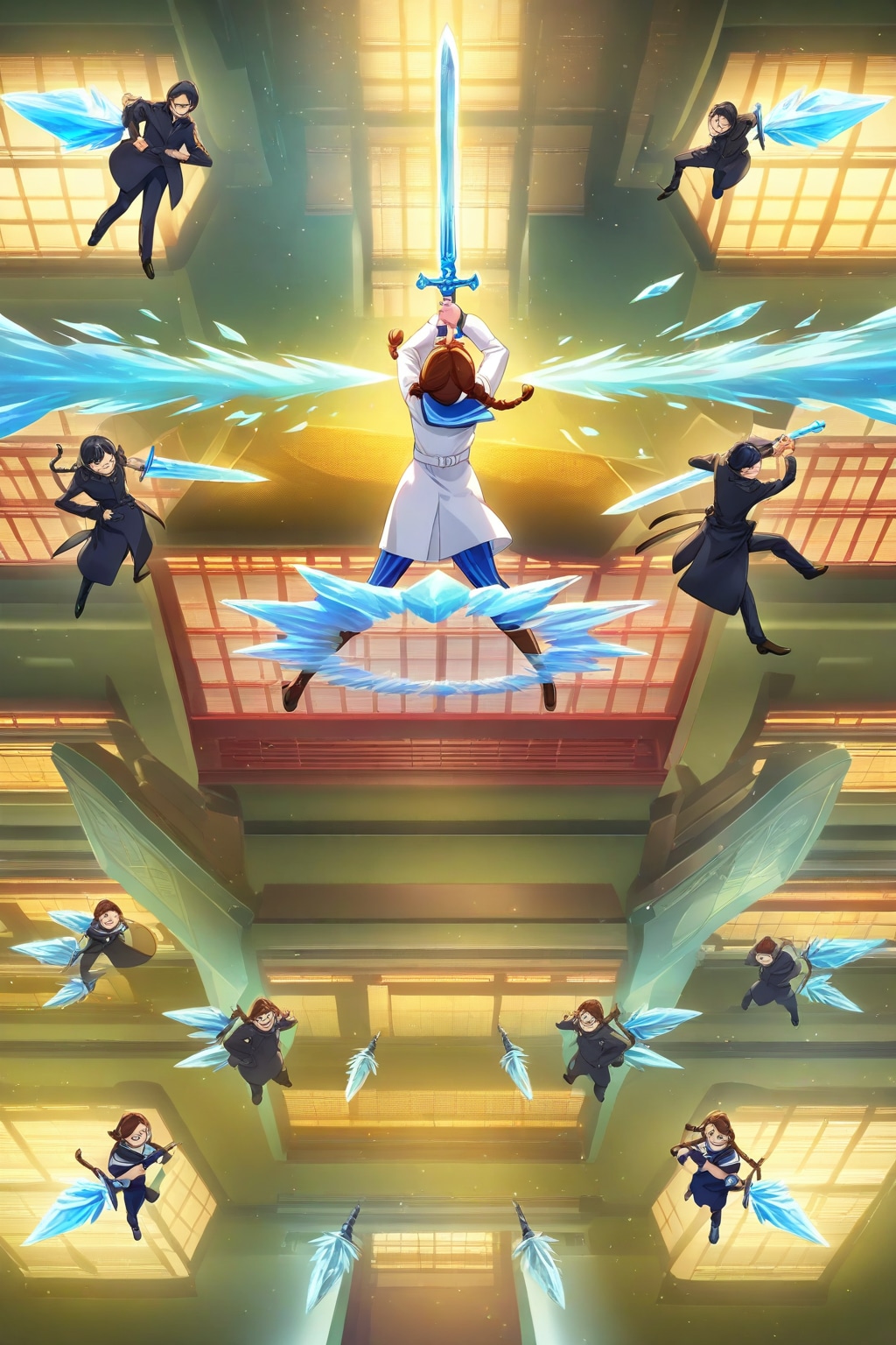 魔法少女部による消火活動　4