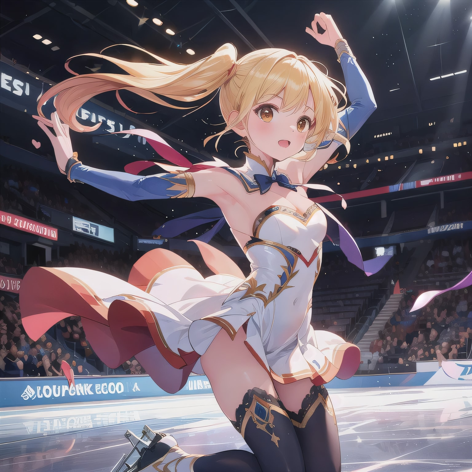 金髪ロングでフィギュアの少女１２ | の人気AIイラスト・グラビア