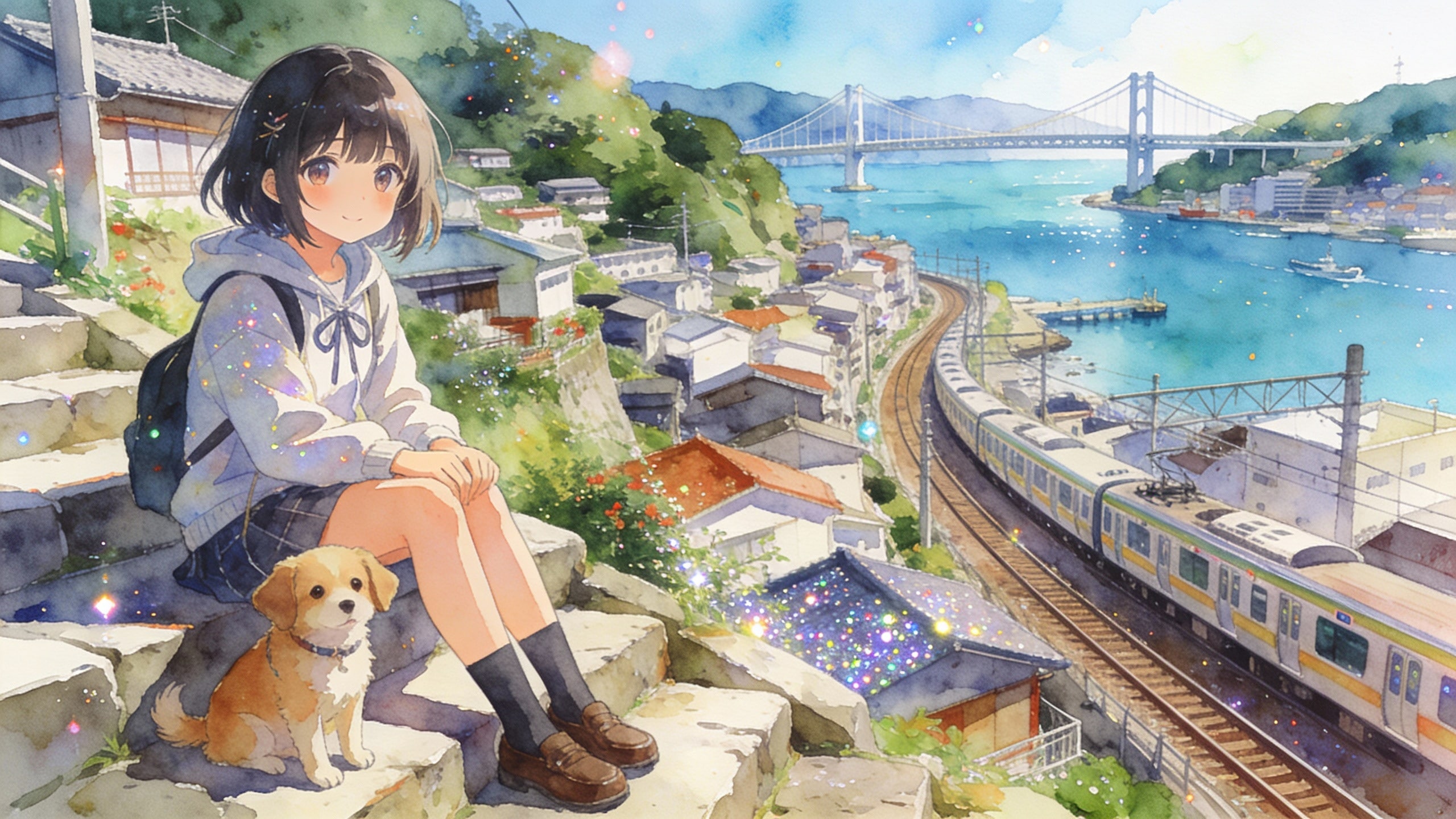 海の見える街50 | の人気AIイラスト・グラビア