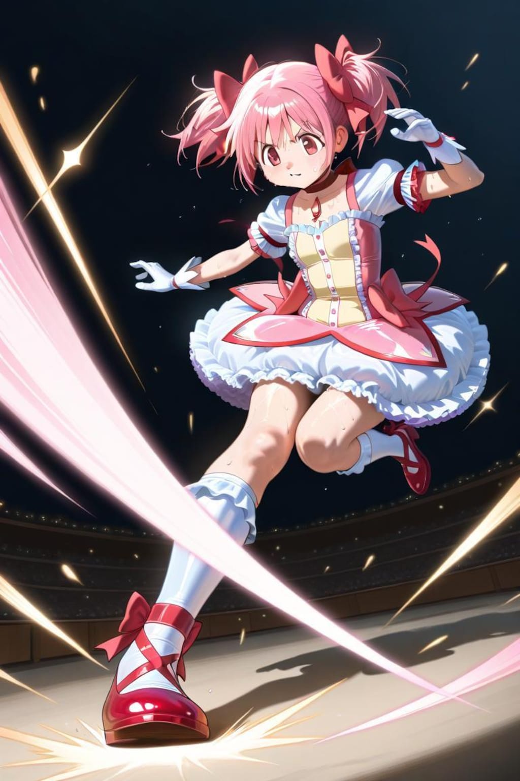 魔法少女まどか☆マギカ　鹿目まどか　キック1