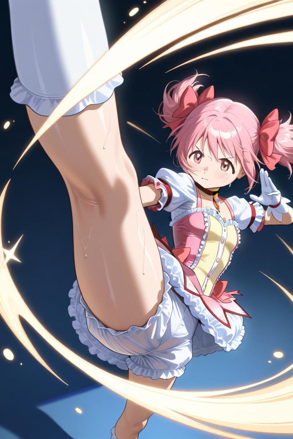 魔法少女まどか☆マギカ　鹿目まどか　キック1