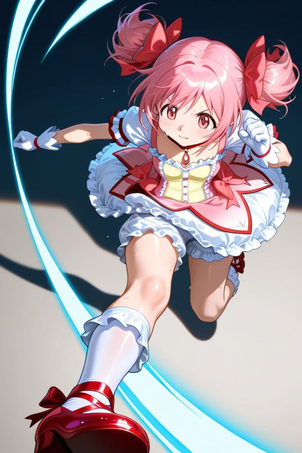 魔法少女まどか☆マギカ　鹿目まどか　キック1