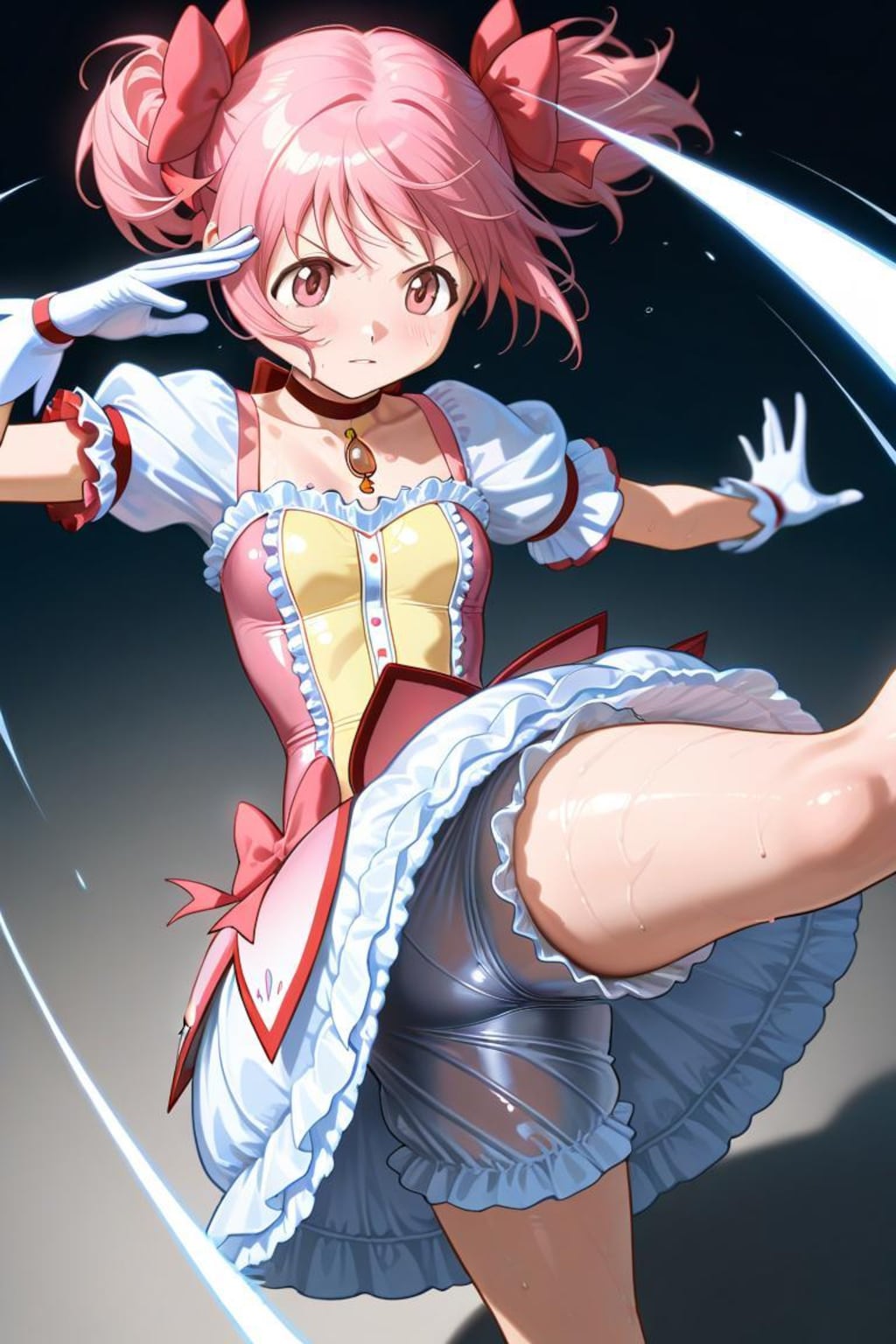 魔法少女まどか☆マギカ　鹿目まどか　キック1