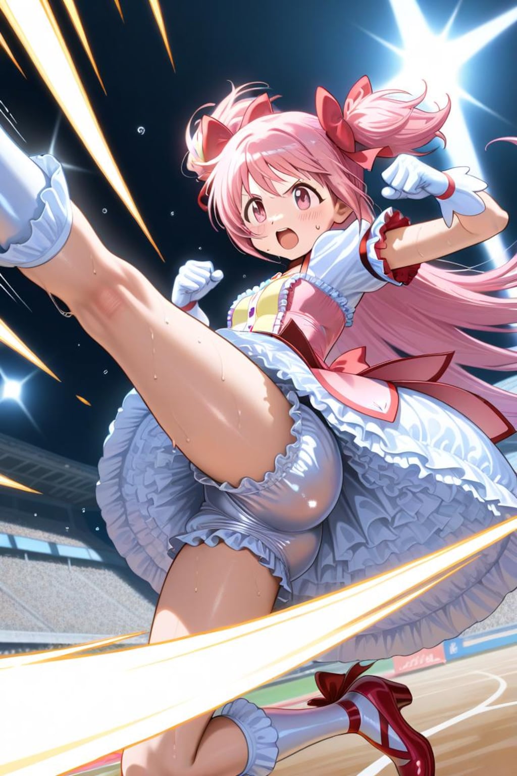 魔法少女まどか☆マギカ　鹿目まどか　キック1