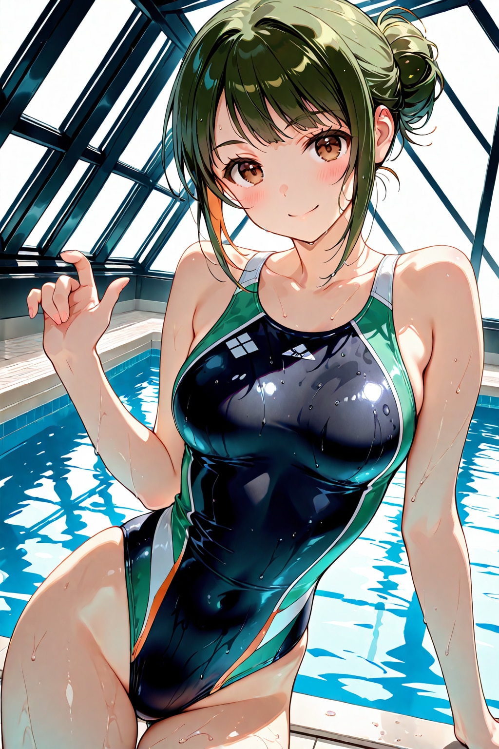 競泳水着のBONSAIちゃん