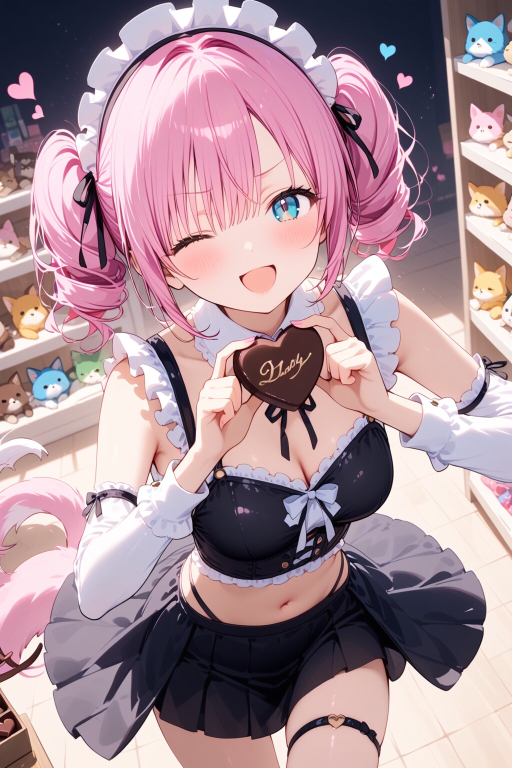 へそ出しピンク髪ちゃん