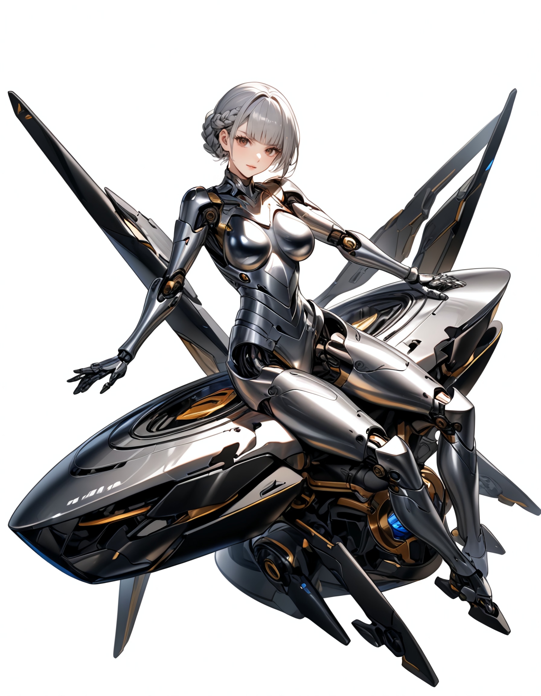 hovering vehicleメカ子 | の人気AIイラスト・グラビア