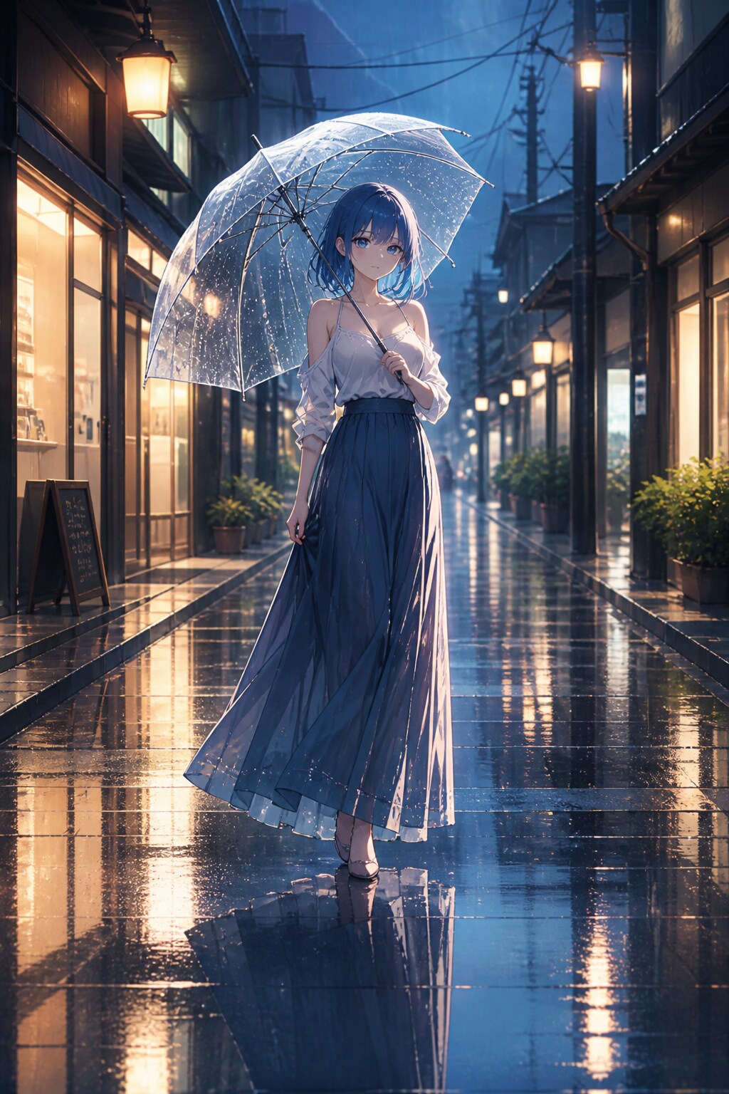 雨の日の透明感② | の人気AIイラスト・グラビア