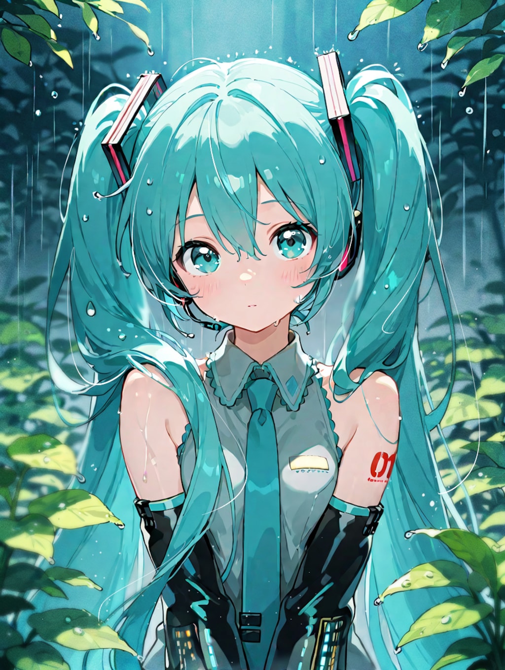 In the rain