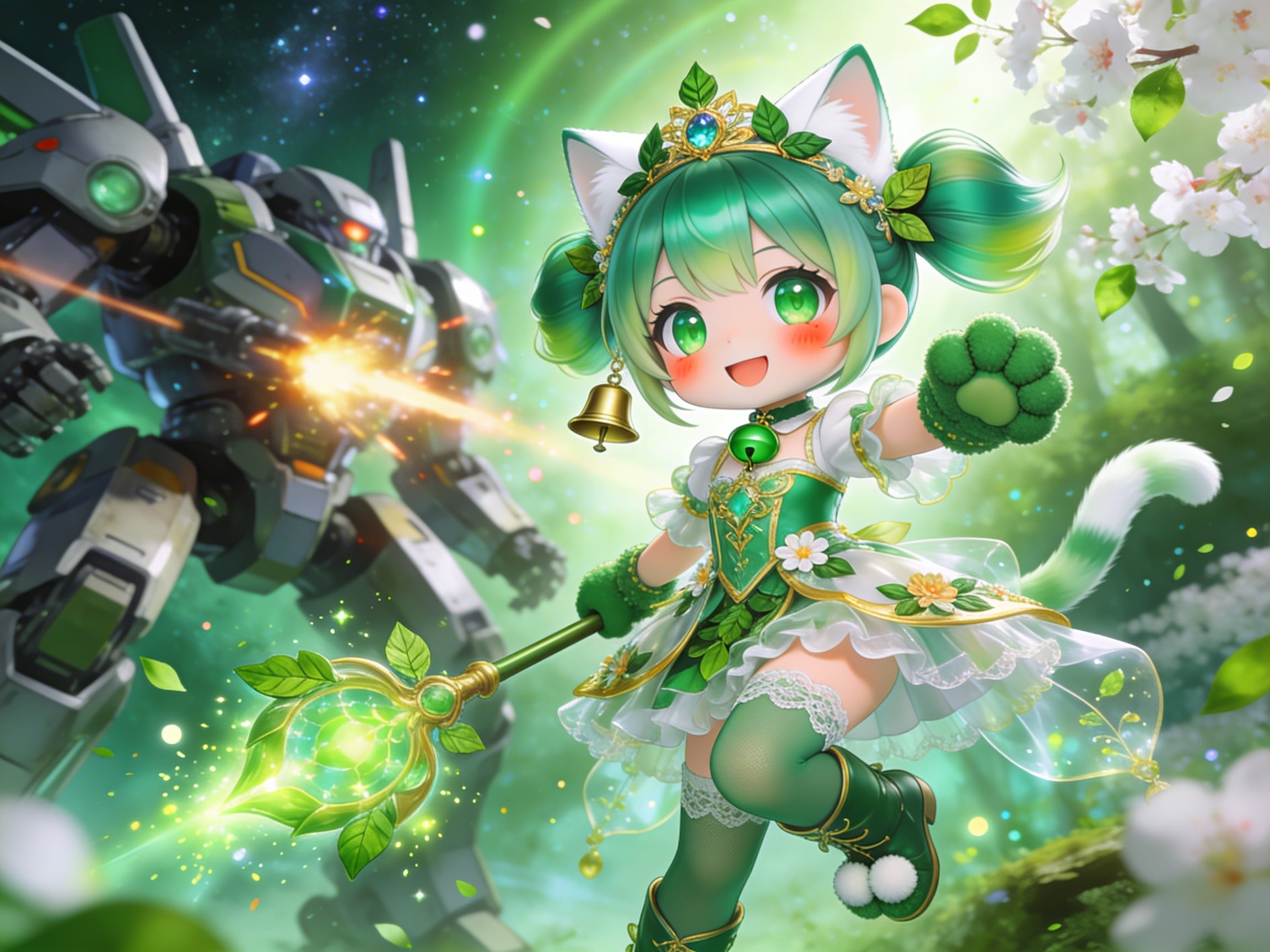 緑ツイにゃん | の人気AIイラスト・グラビア