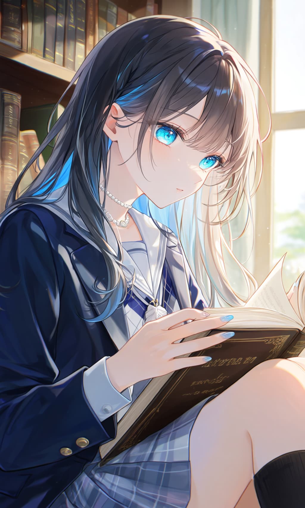 図書館の少女