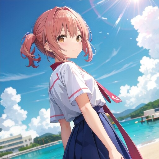 思い出の渚(プロンプトは歌の題名のみ参加版) | の人気AIイラスト・グラビア