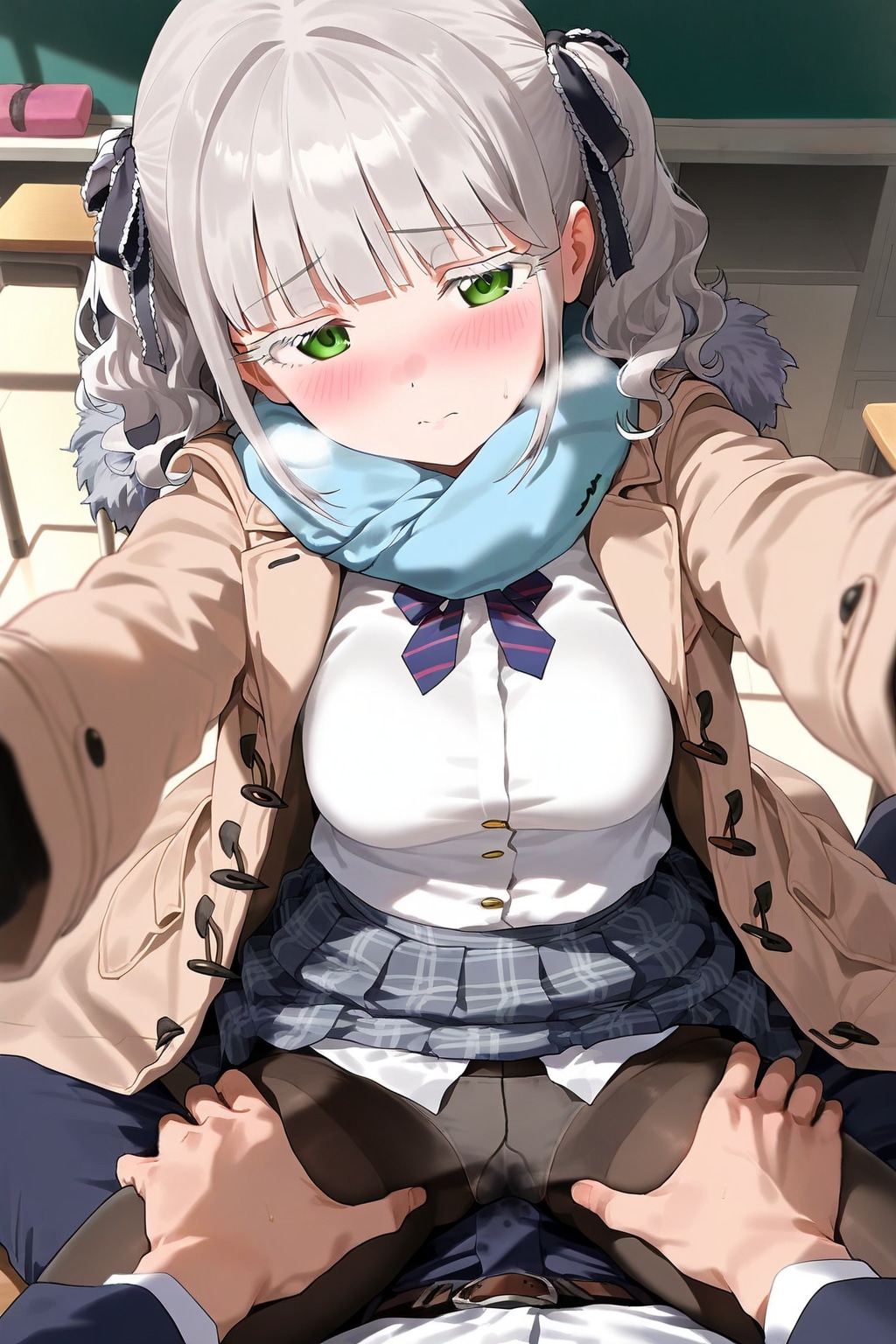 かたいのあたってる・・・。