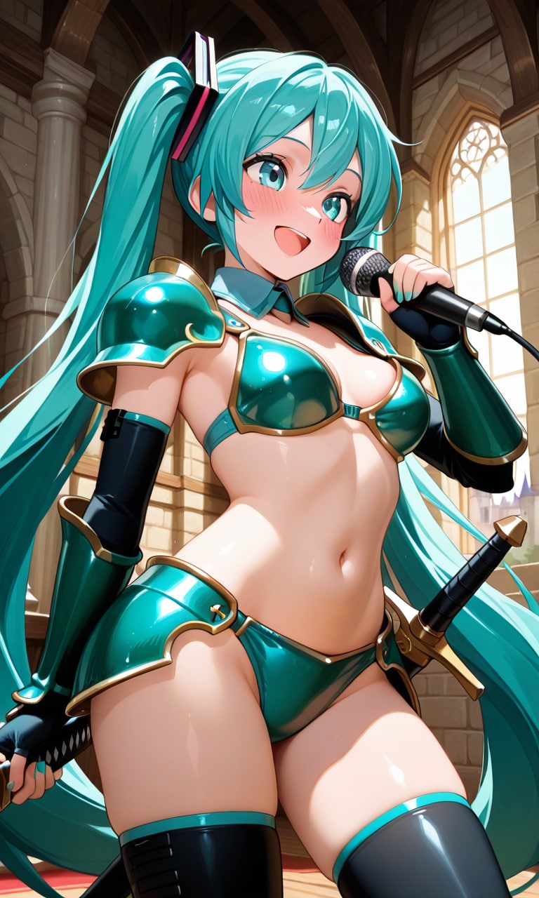 コスプレして歌う初音ミク