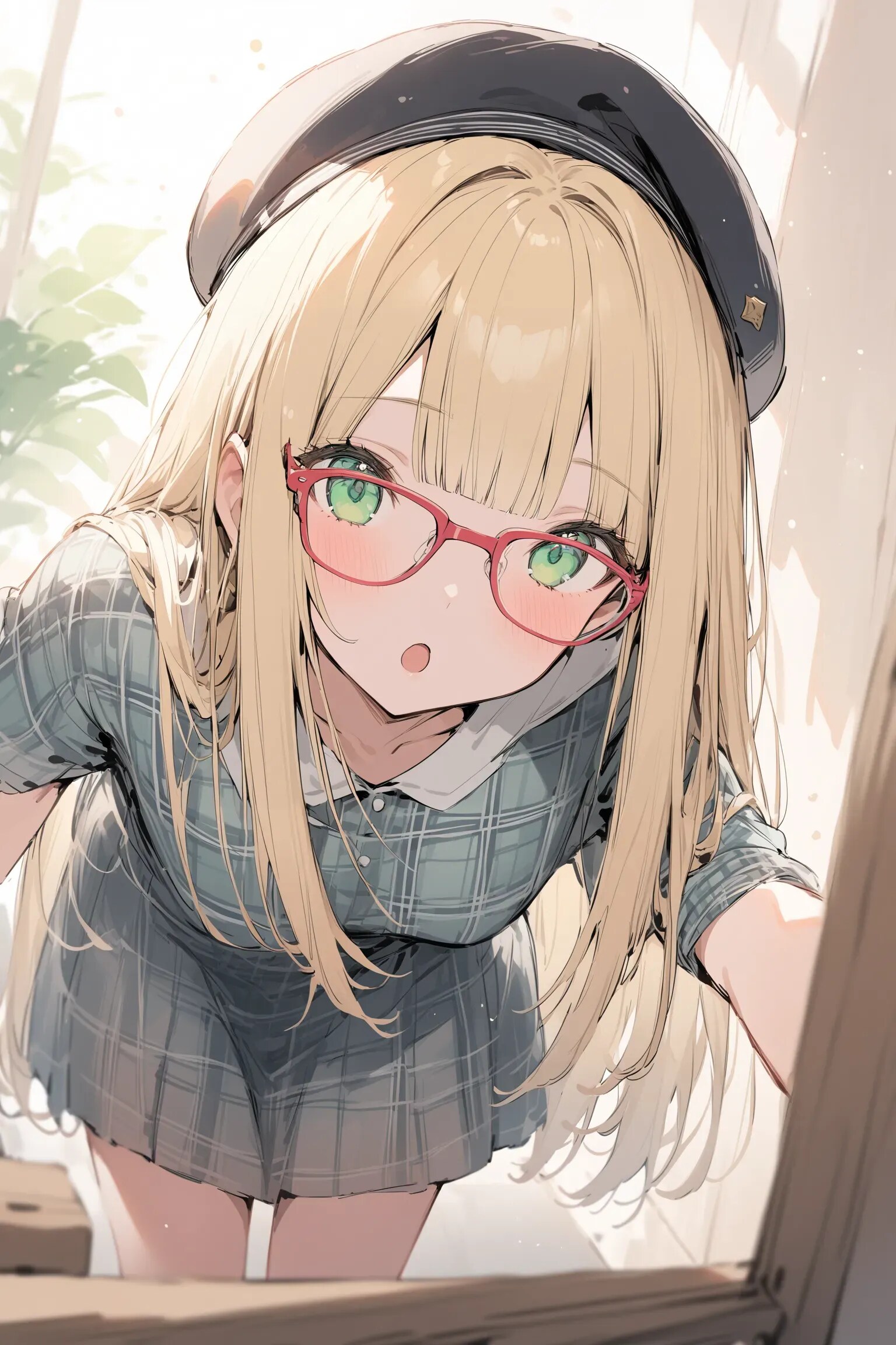 何かを見つめる女の子