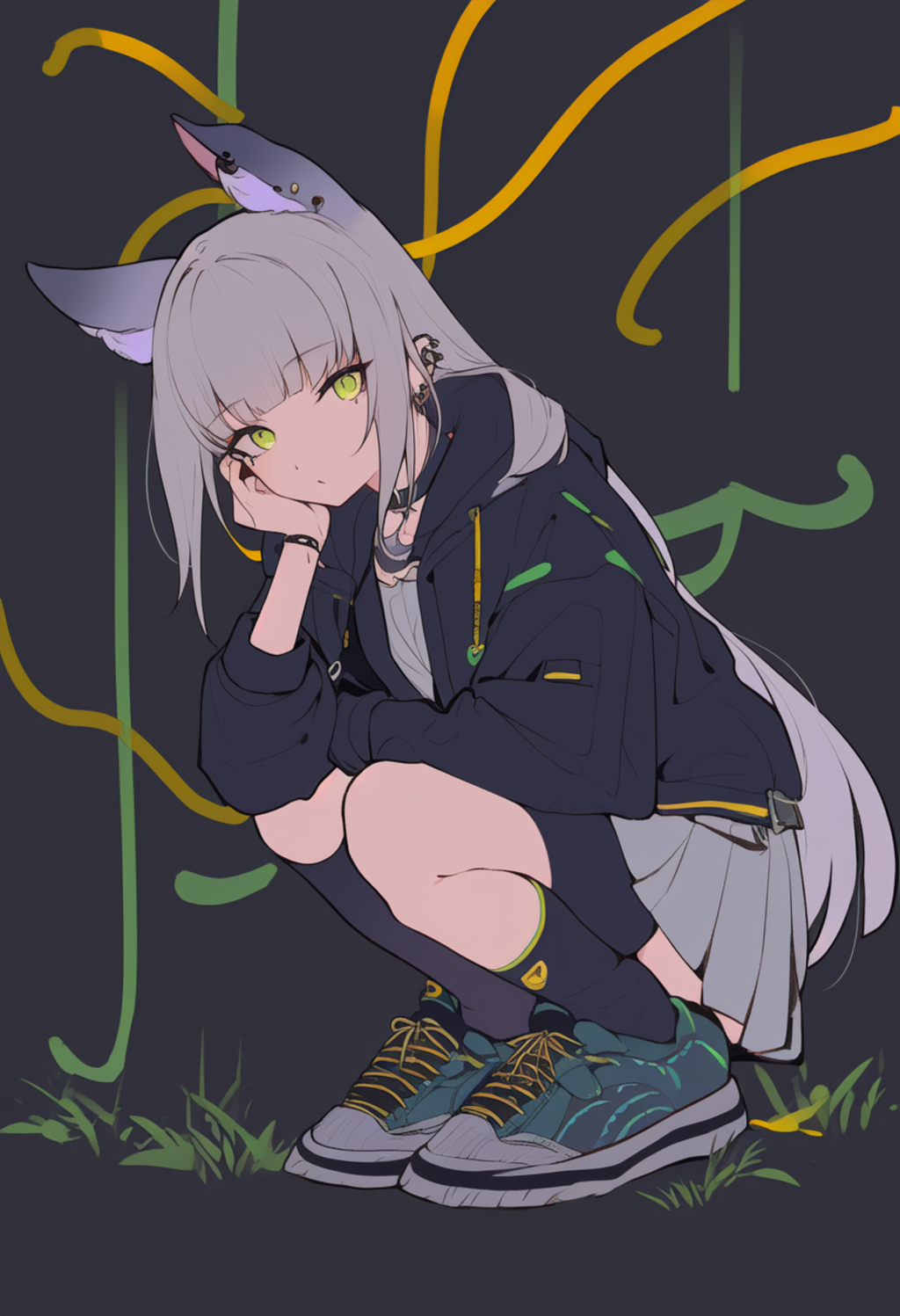ピアス狼さん２