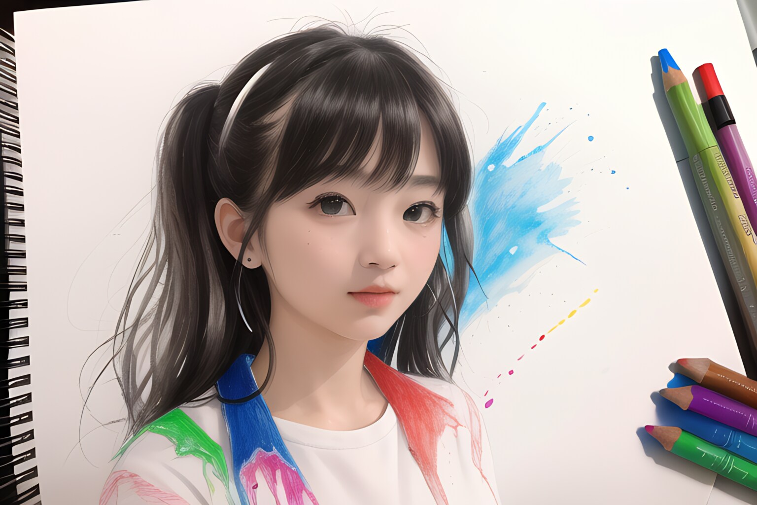 女の子のイラスト？