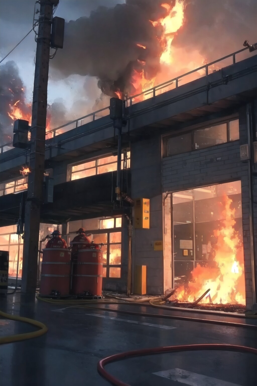 アティヴァン工場の火事