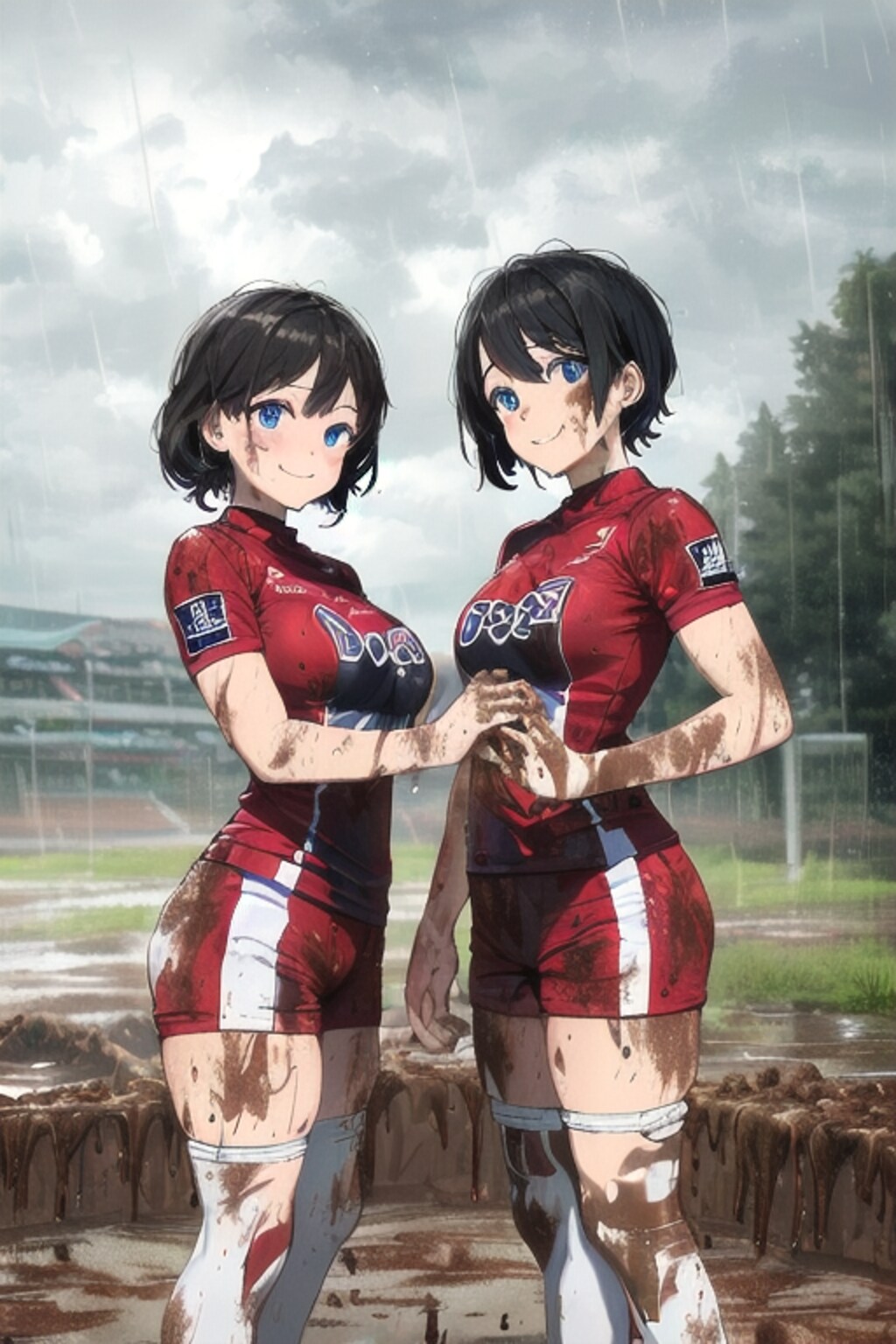 🏉泥まみれの女子ラグビー 83