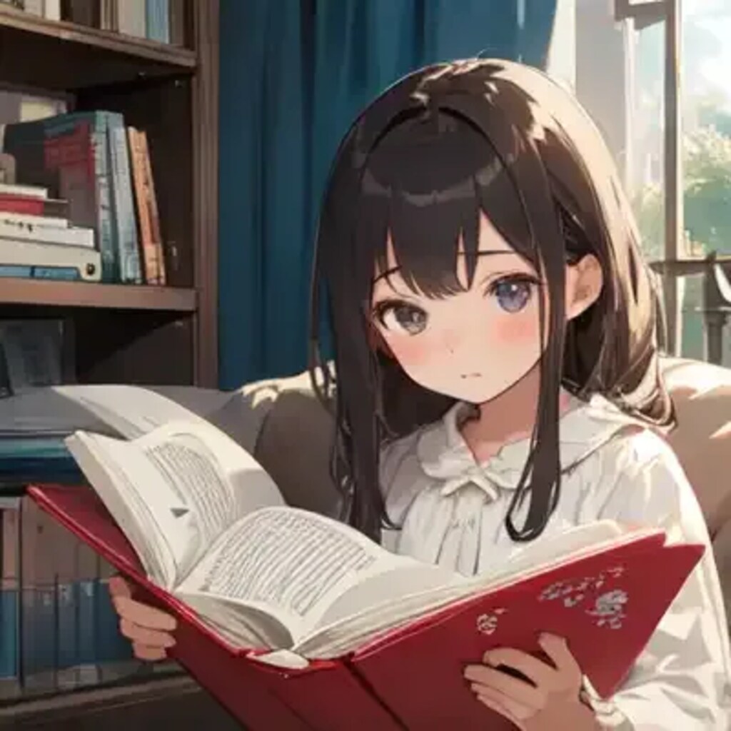 本をもらった少女たち