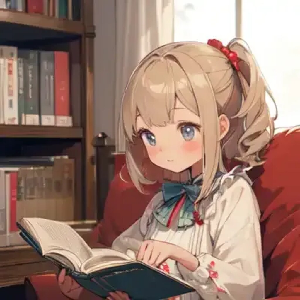 本をもらった少女たち