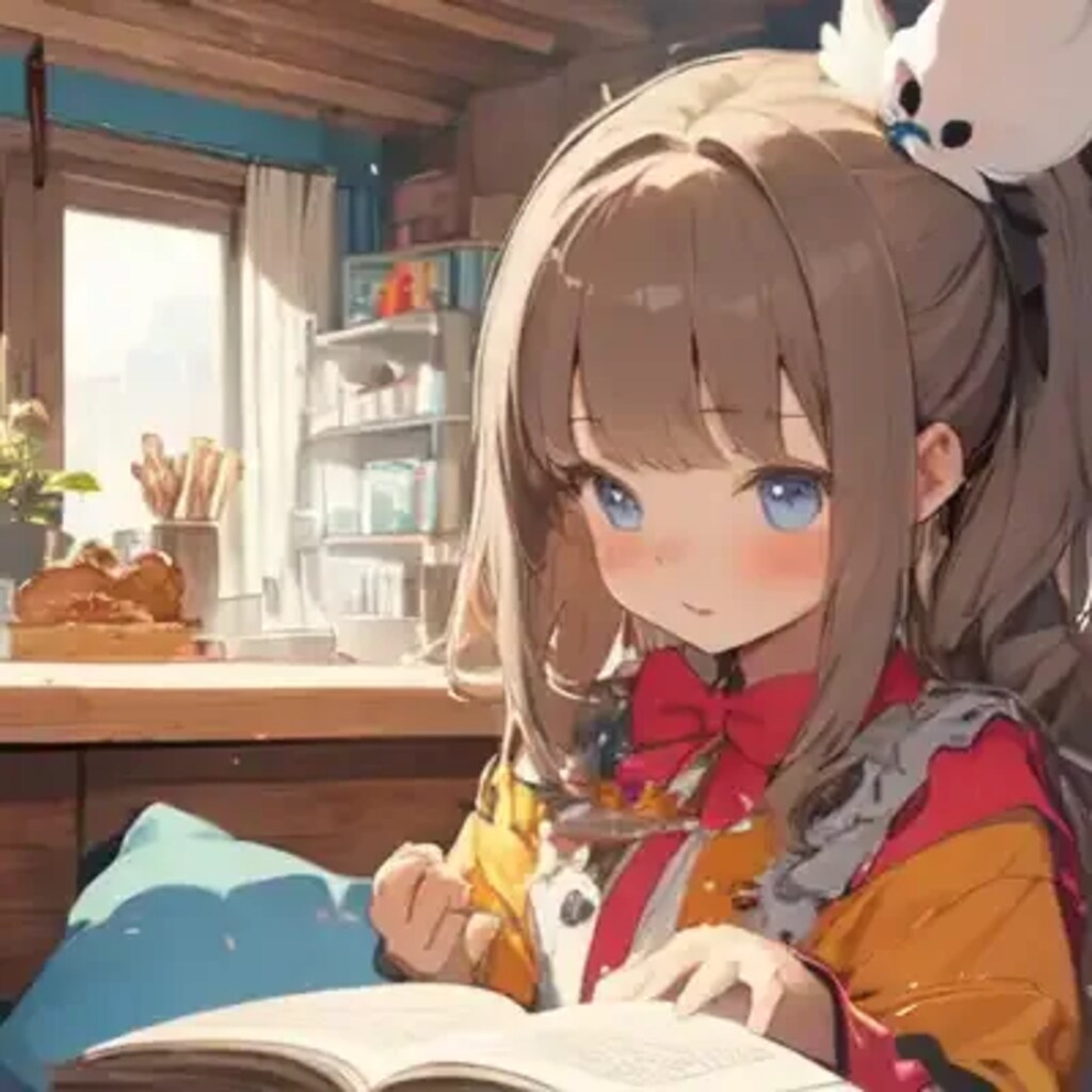 本をもらった少女たち