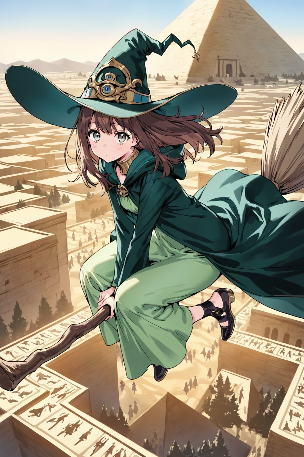 ピラミッドをいく魔女