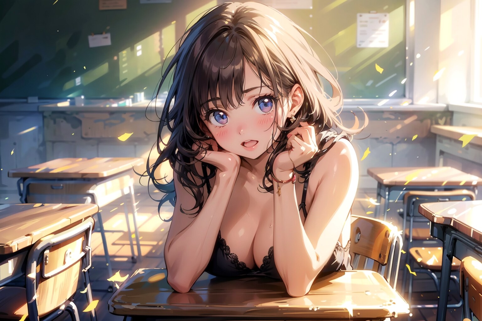 【習作】教室で君と二人だけの秘密だよ。
