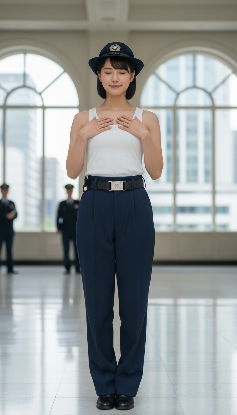 Gemini実写特集　かっこかわいい婦警佐久間夏綺のロマンティックな憩い