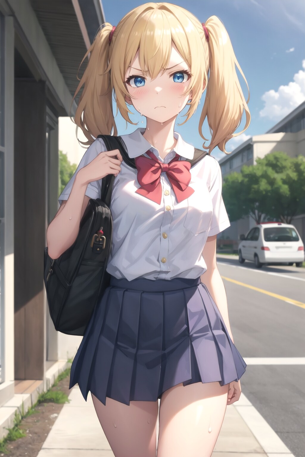 暑くて不機嫌