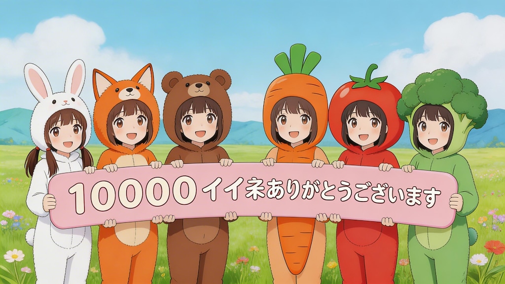 10,000いいね、ありがとうございました☺️