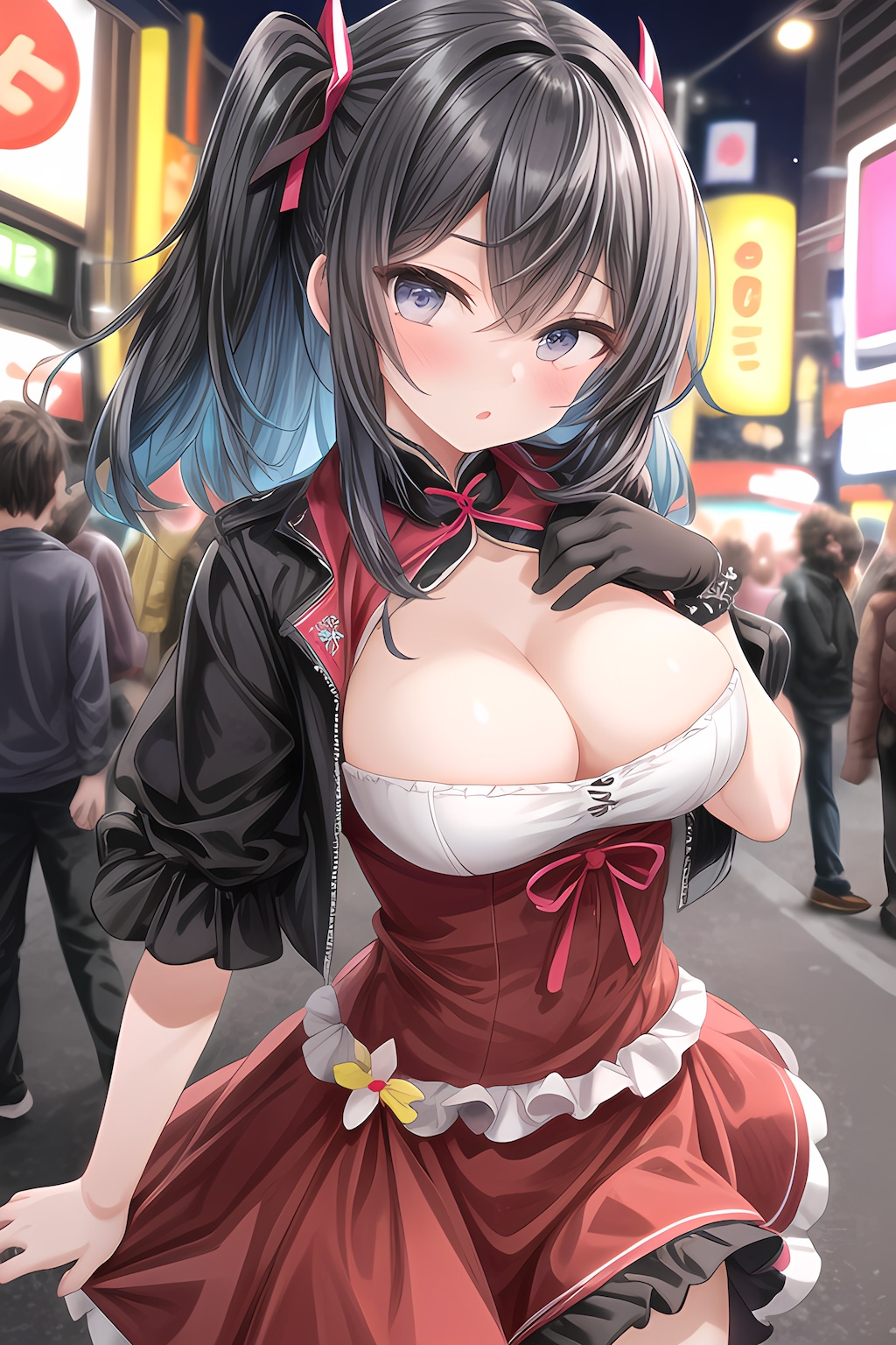 繁華街の蝶たち