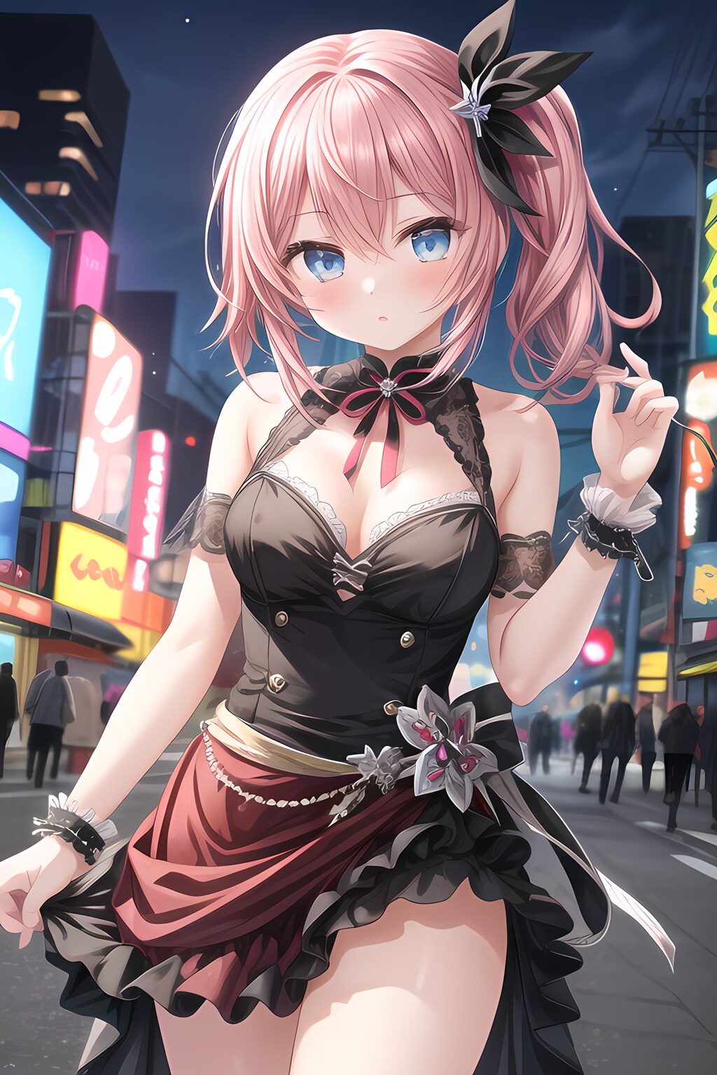 繁華街の蝶たち