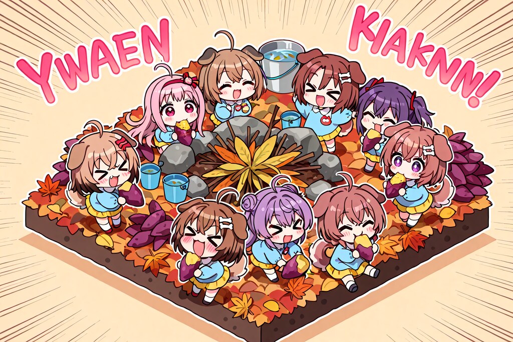 いぬみみようちえんのやきいもぱーてぃ